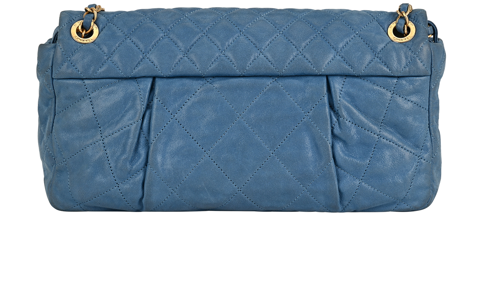 Single Flap, &pound;2,500, Handbags, Blue, Leather, Back view